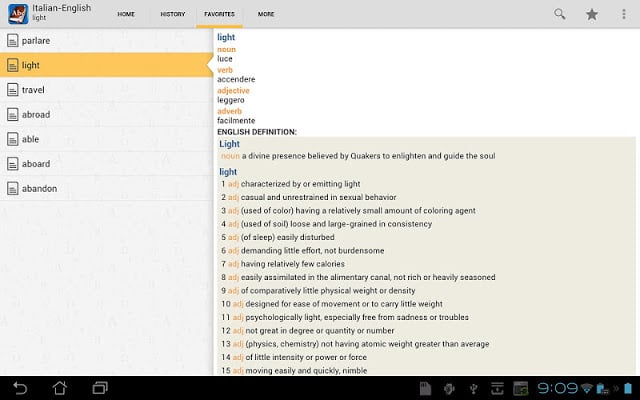 Italian&lt;&gt;English Dictionary截图9