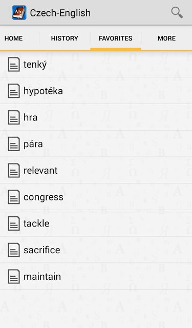 Czech&lt;&gt;English Dictionary截图3