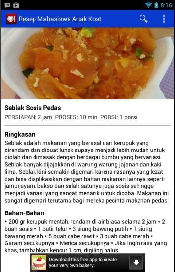 Resep Masak Mahasiswa Anak Kos截图5