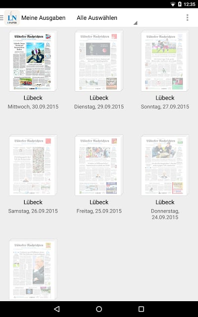 L&uuml;becker Nachrichten E-Paper截图4