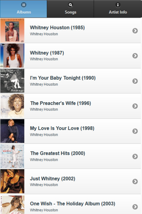 Whitney Houston All Lyrics截图1