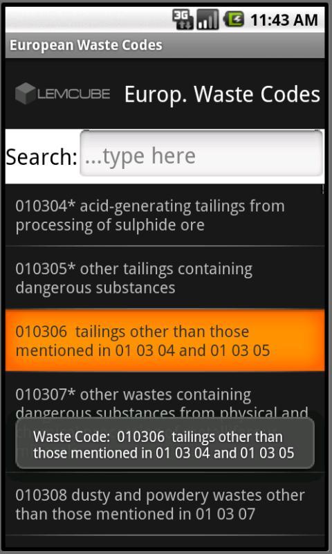 European Waste Catalogue截图3