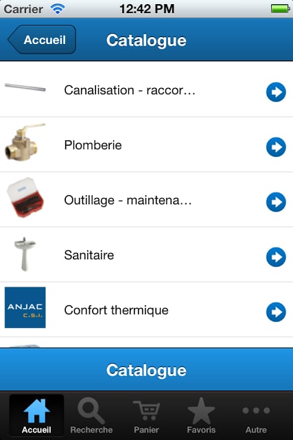 Anjac CSI: Produits, commandes截图2