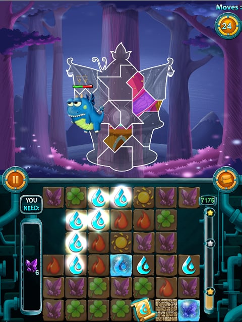 Dragons Puzzle Match-3截图2