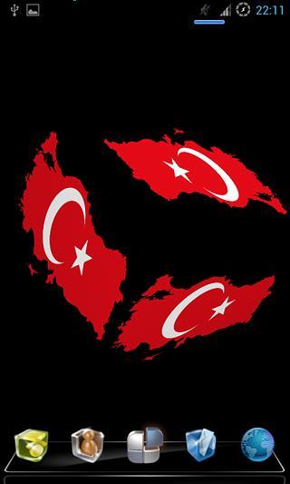 Turkish Flag Live Wallpa...截图1