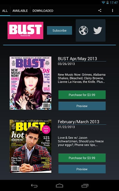 BUST Magazine截图2