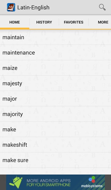 Latin&lt;&gt;English Dictionary截图2
