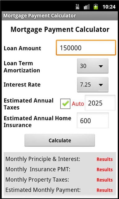 Simple Mortgage calculator截图3