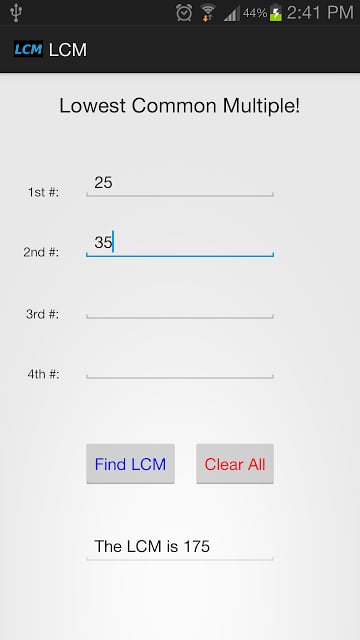 Lowest Common Multiple!截图1