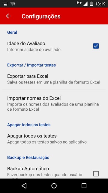 Teste Avalia&ccedil;&atilde;o F&iacute;sica截图7