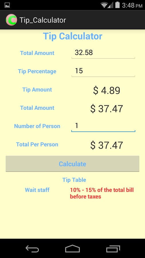 Tip Calculators截图1