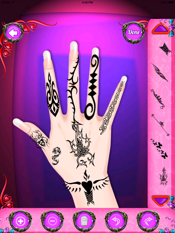 finger tattoos - tattoo games截图1