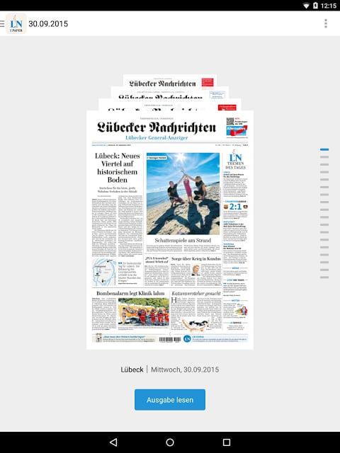 L&uuml;becker Nachrichten E-Paper截图1