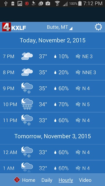 KXLF STORMTracker Weather App截图2