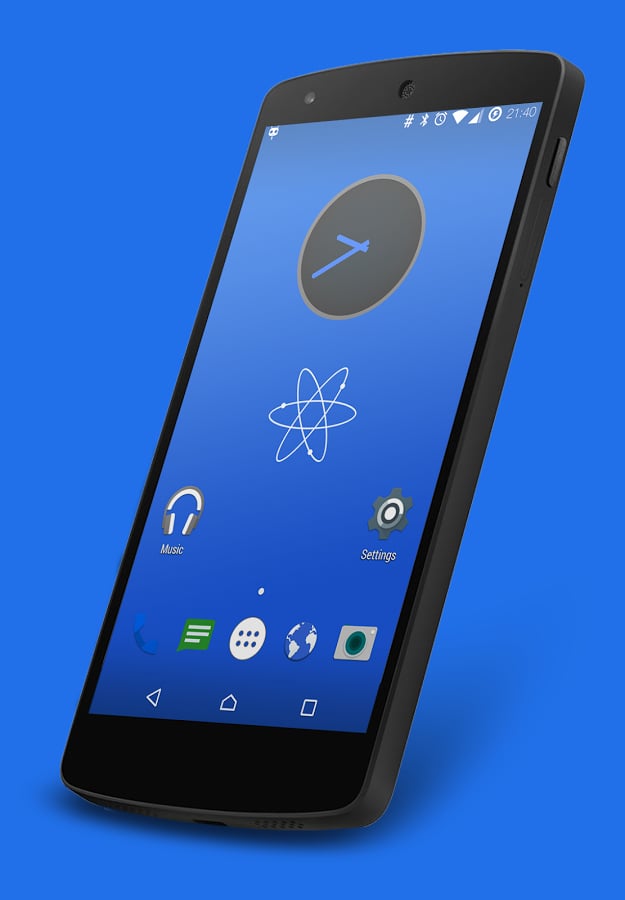 Nuclear Blue CM13 Theme截图1