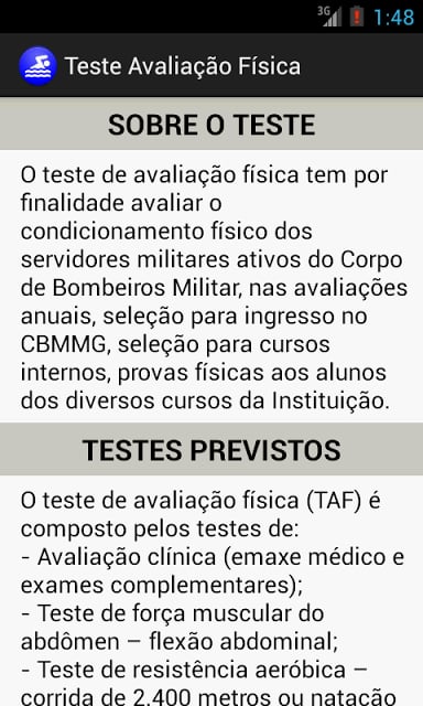 Teste Avalia&ccedil;&atilde;o F&iacute;sica截图8