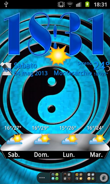 Kiwi theme Weather, PR.CLK wea截图2