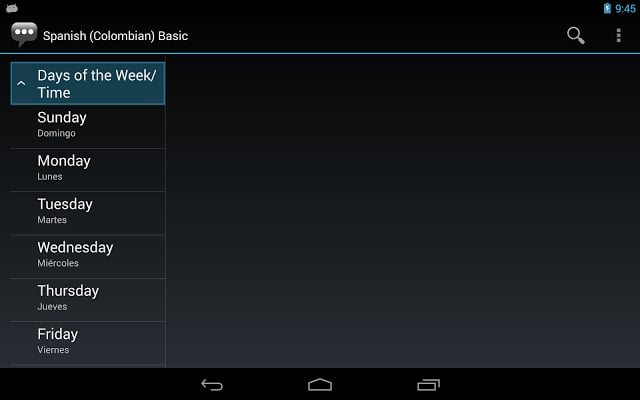 Spanish (Colombia) Basic截图3