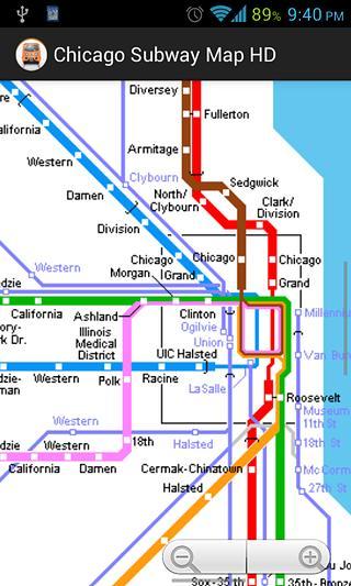 Chicago Subway Map HD截图2