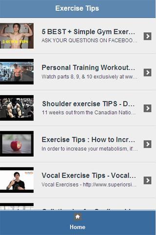 Exercise Tips Video截图1