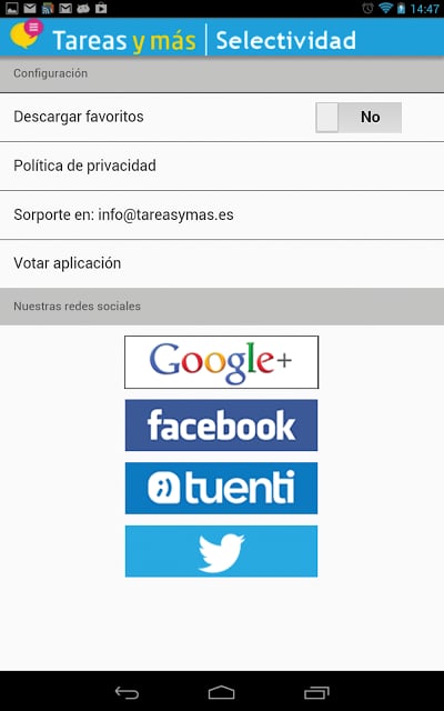 Tareas y m&aacute;s. Selectividad截图3