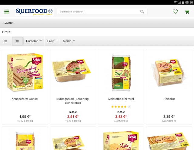 QUERFOOD glutenfrei leben截图7