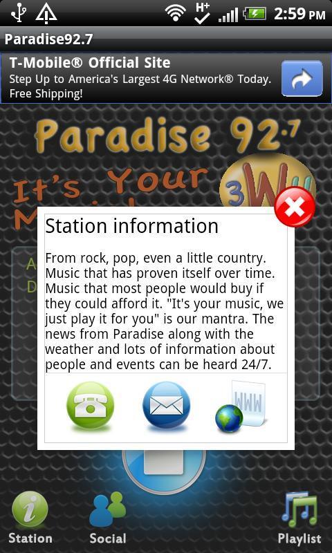 Paradise92.7截图2