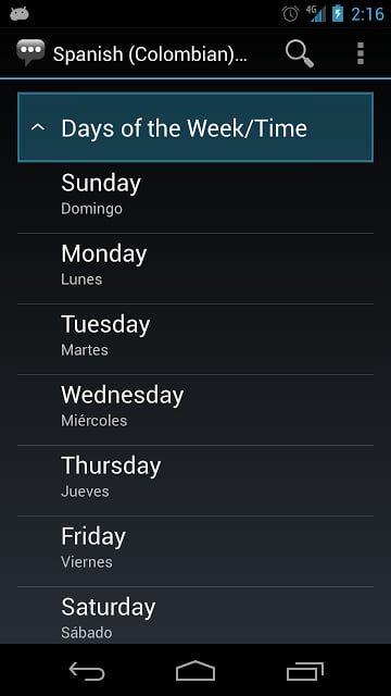 Spanish (Colombia) Basic截图5