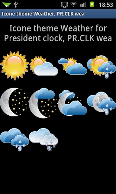 Icone theme Weather,PR.CLK wea截图4