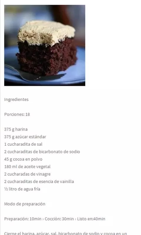 Recetas de Pastel截图2