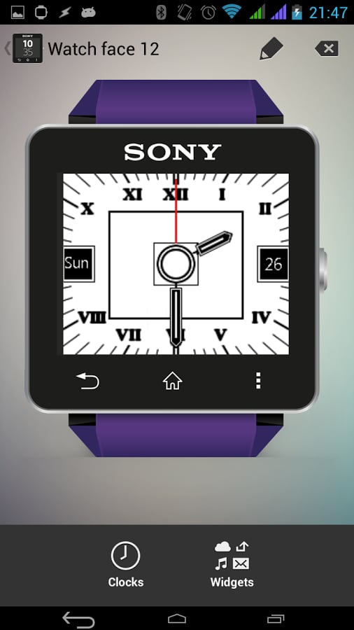 SW2 White Analog Clock F...截图2