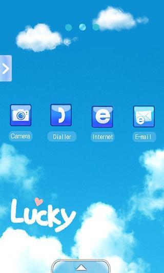 CUKI Theme Lucky blue Sky截图3