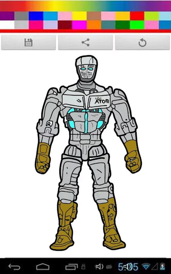 Real Coloring Robot Steel Kids截图1