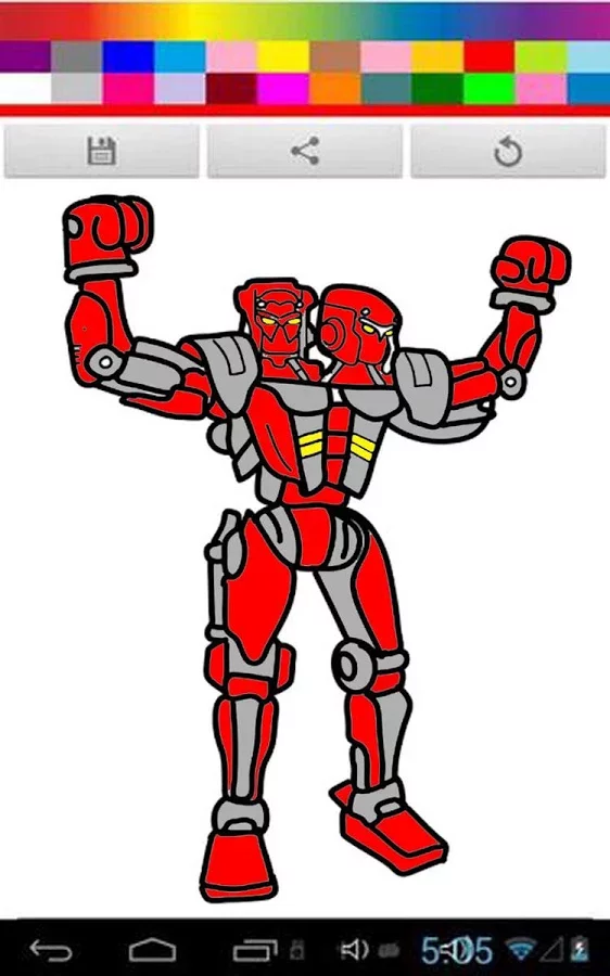 Real Coloring Robot Steel Kids截图2