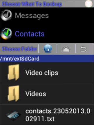 Backup Contacts and Messages截图3