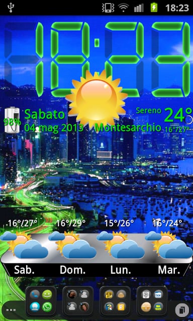 Icone theme Weather,PR.CLK wea截图2