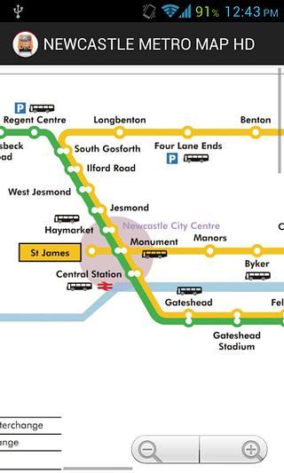 NEWCASTLE METRO MAP HD截图4