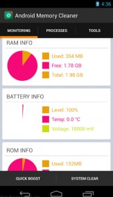 安卓内存清理器 专业版截图1