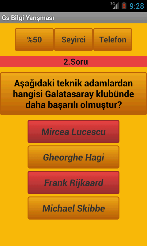 Galatasaray Bilgi Yarışm...截图9