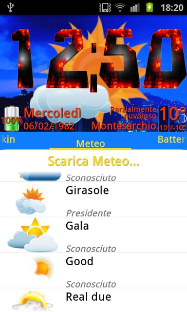 Girasole theme, PR.CLK wea截图5