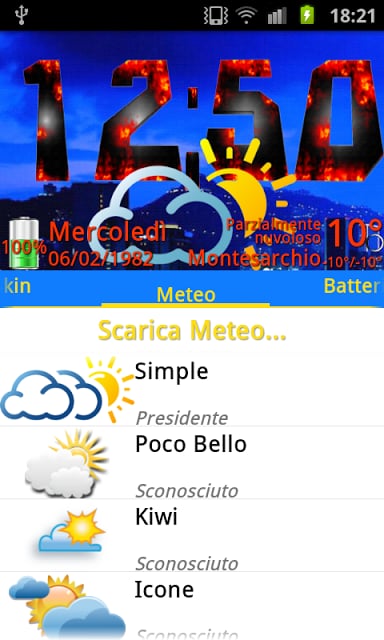 Simple themeWeather,PR.CLK wea截图2