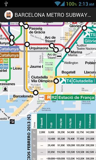 BARCELONA METRO SUBWAY MAP HD截图3