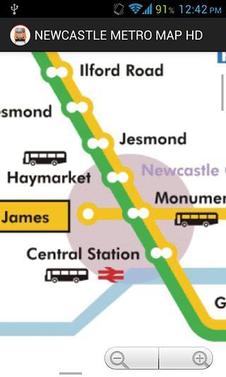 NEWCASTLE METRO MAP HD截图2