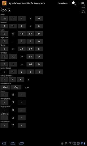 Agricola Score Sheet Lite for Honeycomb截图1