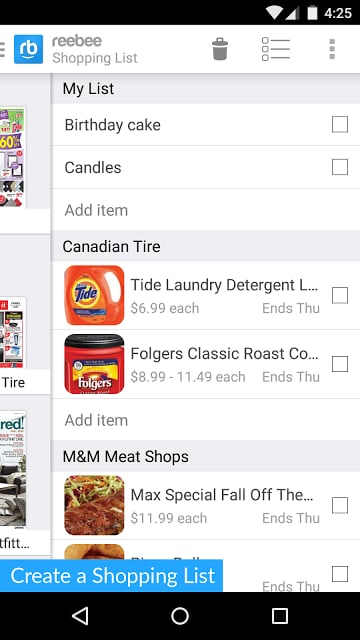 reebee: Flyers &amp; Shopping List截图3