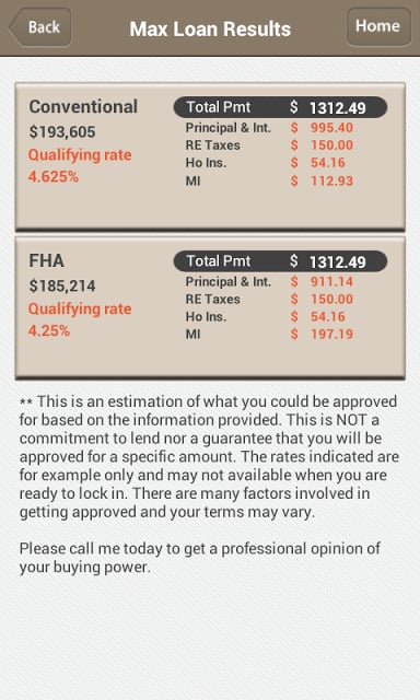 LenderApp Mortgage Calculator截图1