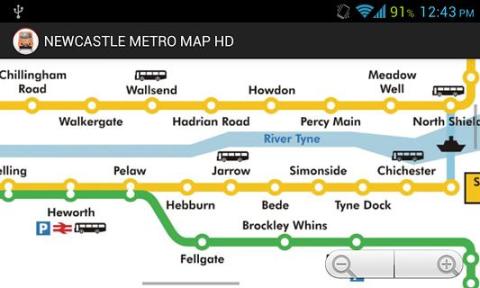 NEWCASTLE METRO MAP HD截图1