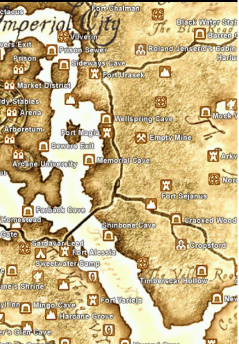 Oblivion Map - UESP截图2