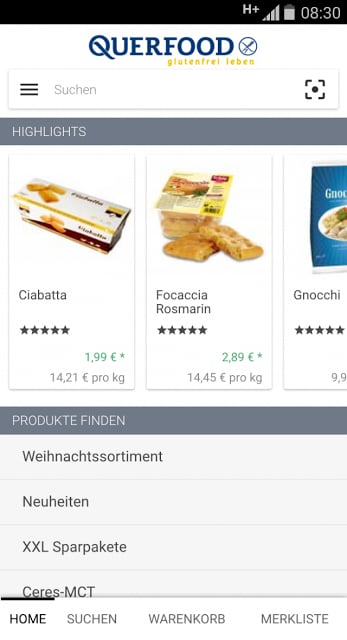 QUERFOOD glutenfrei leben截图4