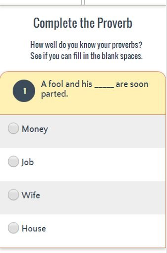 Complete the Proverb Quiz截图3